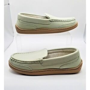 My Slippers By My Pillow Women's 6 Leather Memory Foam Slip On Moccasin Slippers